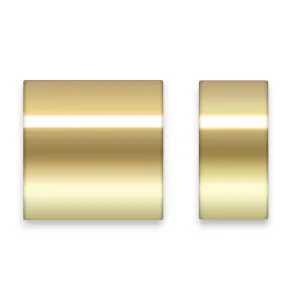 🆕🔗 Crimps (Plain) in 9ct Yellow Gold