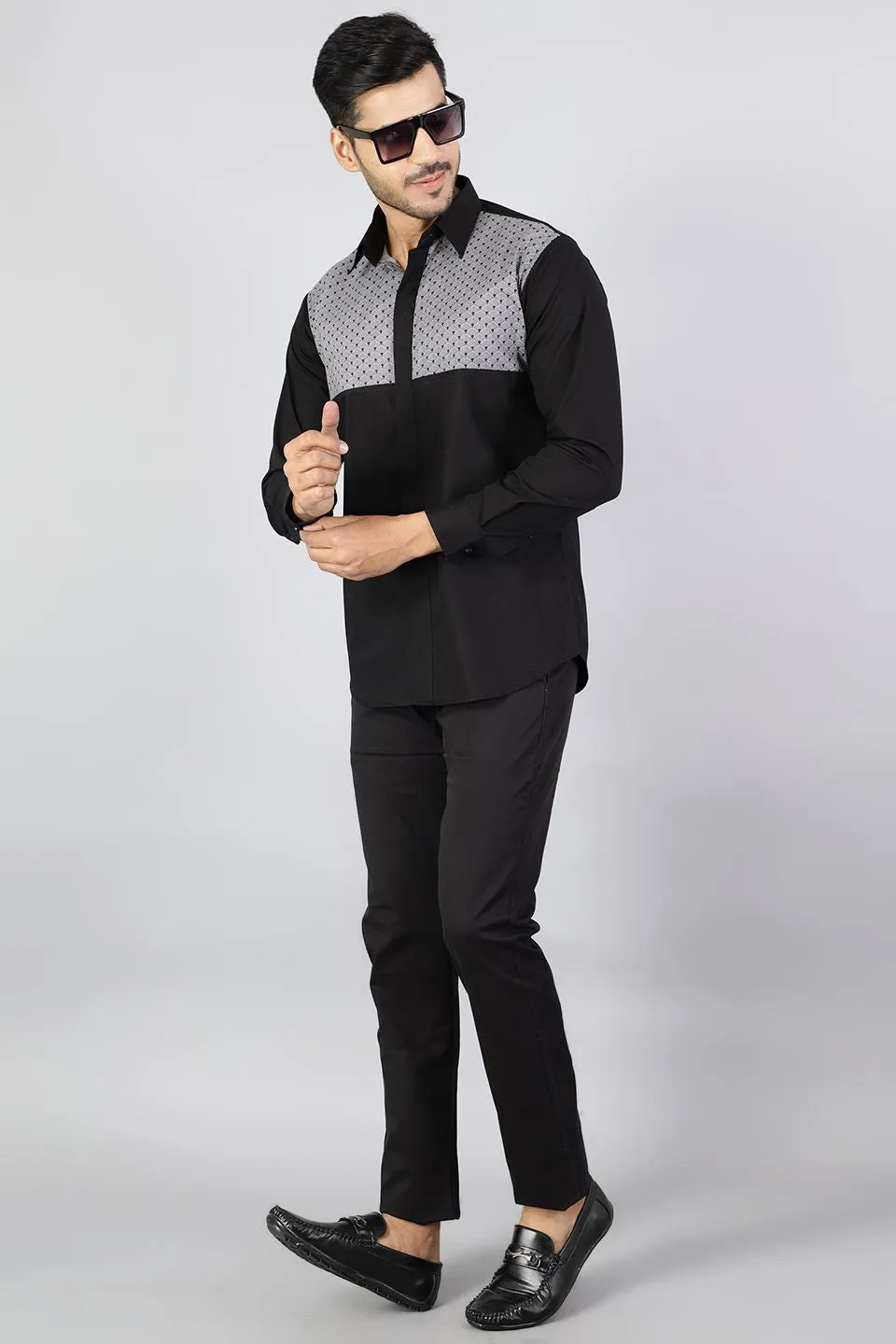 100% Premium Cotton Black Shirt