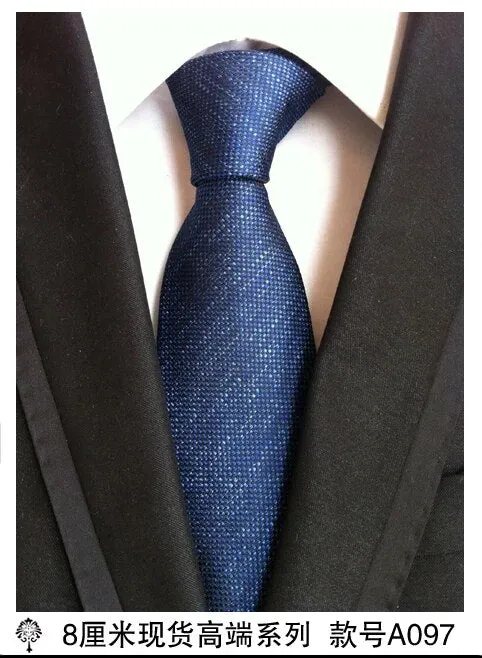 100% silk Thick cloth paisley tie for mens neckties designers fashion men ties 8cm navy and red striped tie wedding dress