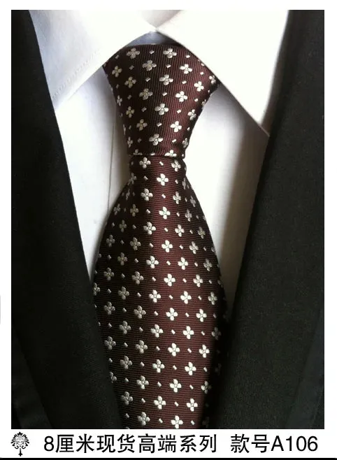100% silk Thick cloth paisley tie for mens neckties designers fashion men ties 8cm navy and red striped tie wedding dress