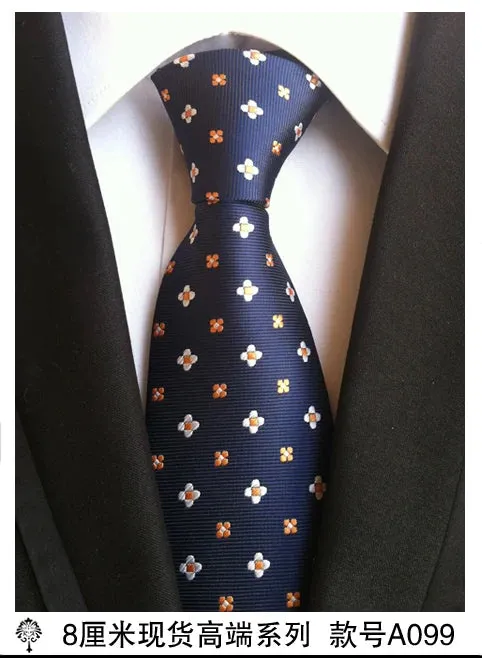 100% silk Thick cloth paisley tie for mens neckties designers fashion men ties 8cm navy and red striped tie wedding dress