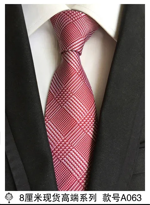 100% silk Thick cloth paisley tie for mens neckties designers fashion men ties 8cm navy and red striped tie wedding dress