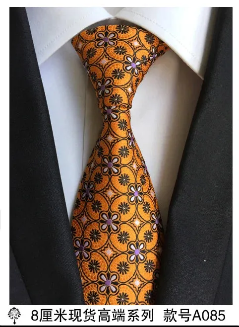 100% silk Thick cloth paisley tie for mens neckties designers fashion men ties 8cm navy and red striped tie wedding dress