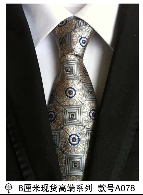 100% silk Thick cloth paisley tie for mens neckties designers fashion men ties 8cm navy and red striped tie wedding dress