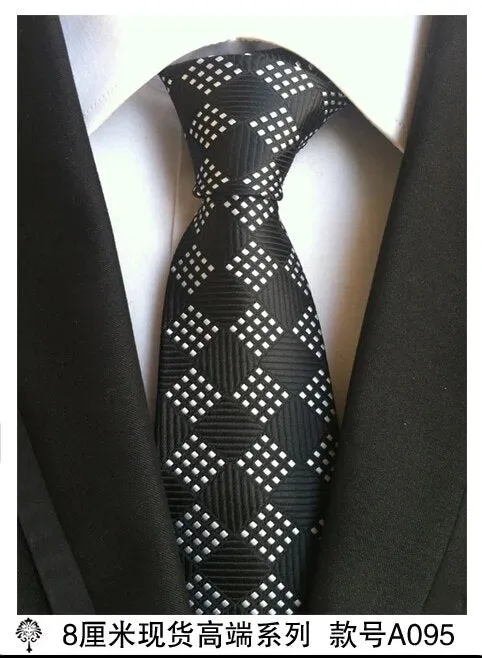 100% silk Thick cloth paisley tie for mens neckties designers fashion men ties 8cm navy and red striped tie wedding dress