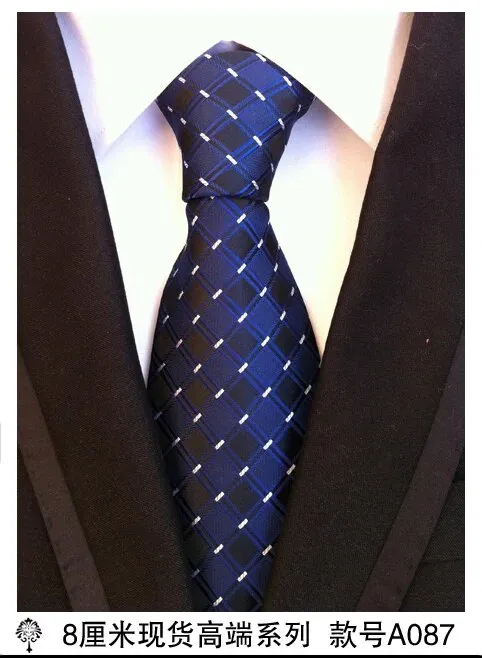 100% silk Thick cloth paisley tie for mens neckties designers fashion men ties 8cm navy and red striped tie wedding dress