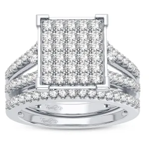 10K 1.00CT DIAMOND BRIDAL RING
