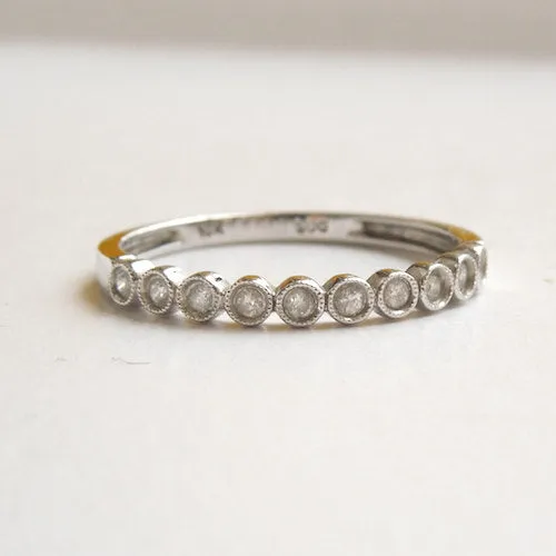 10K White Gold Diamond Anniversary/Wedding Band