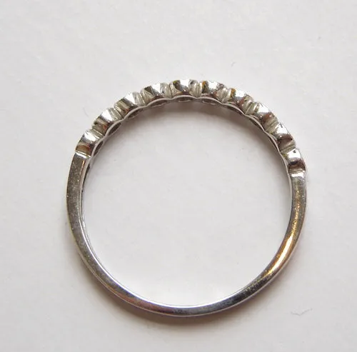 10K White Gold Diamond Anniversary/Wedding Band