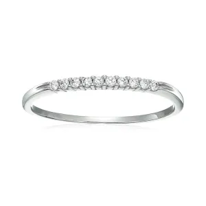 1/10 cttw Petite Diamond Wedding Band in 10k Gold