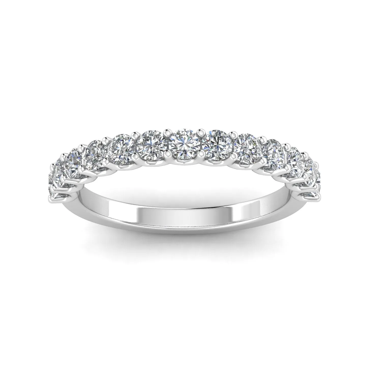 1.25 Carat TW Diamond Wedding Band in 14k White Gold