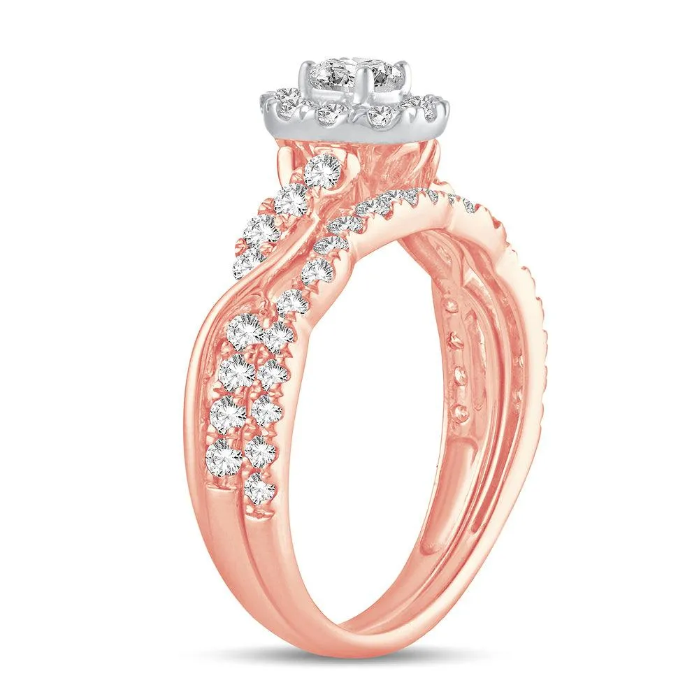 14K 1.00CT Fancy Cut Bridal Ring