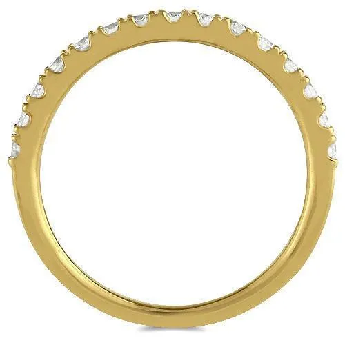 14K Solid Yellow Gold Womens Diamond Wedding Ring Band 0.50 Ctw
