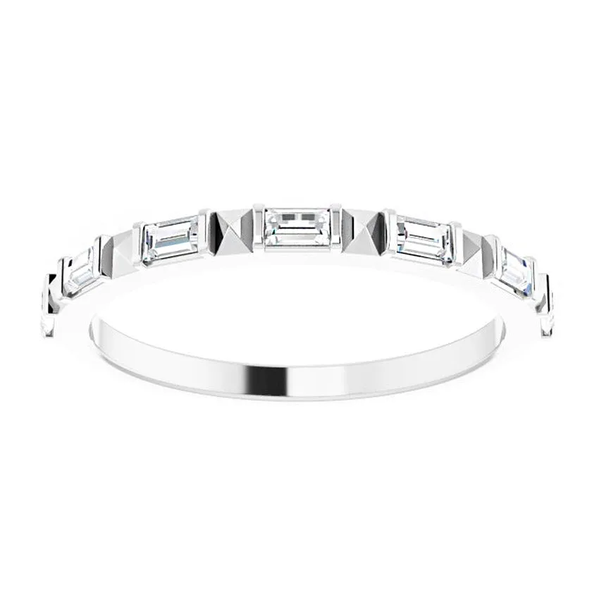 14K White 1/3 CTW Natural Diamond Anniversary Band