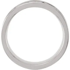 14K White & Yellow Gold 8mm Comfort-Fit Laser Pierced Band Size 12.5