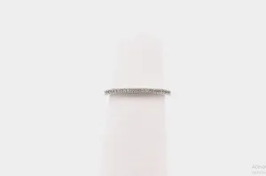 14K White gold Diamond band|0.15 carats|