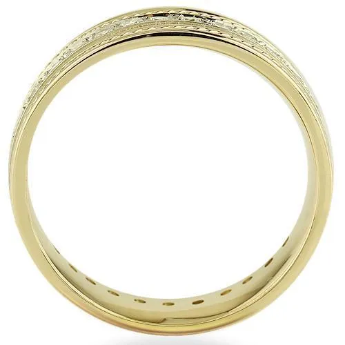 14K Yellow Solid Gold Mens Diamond Eternity Ring Band