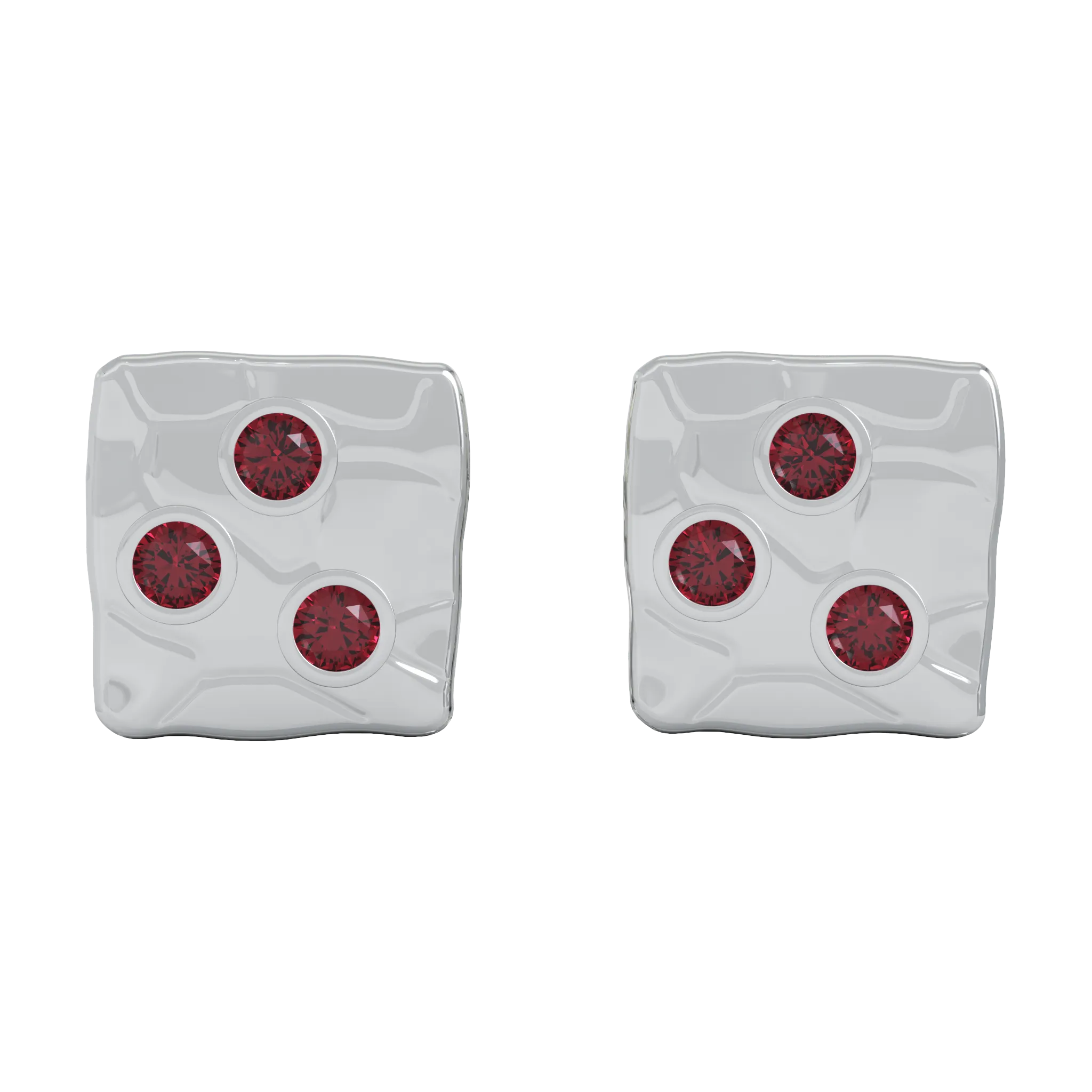 18K Gold Square Studs