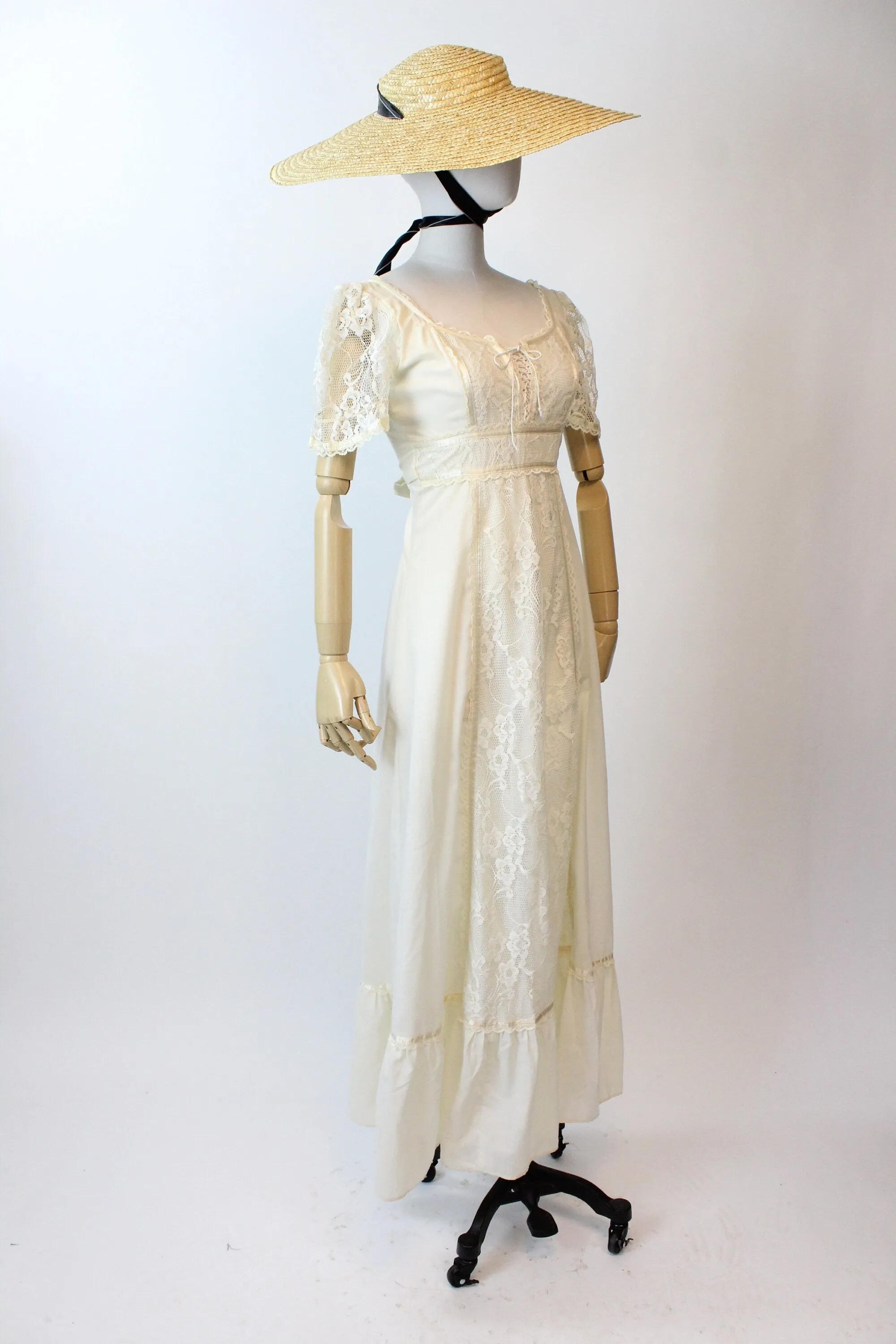 1970s Gunne Sax style CORSET maxi dress xxs | new spring summer