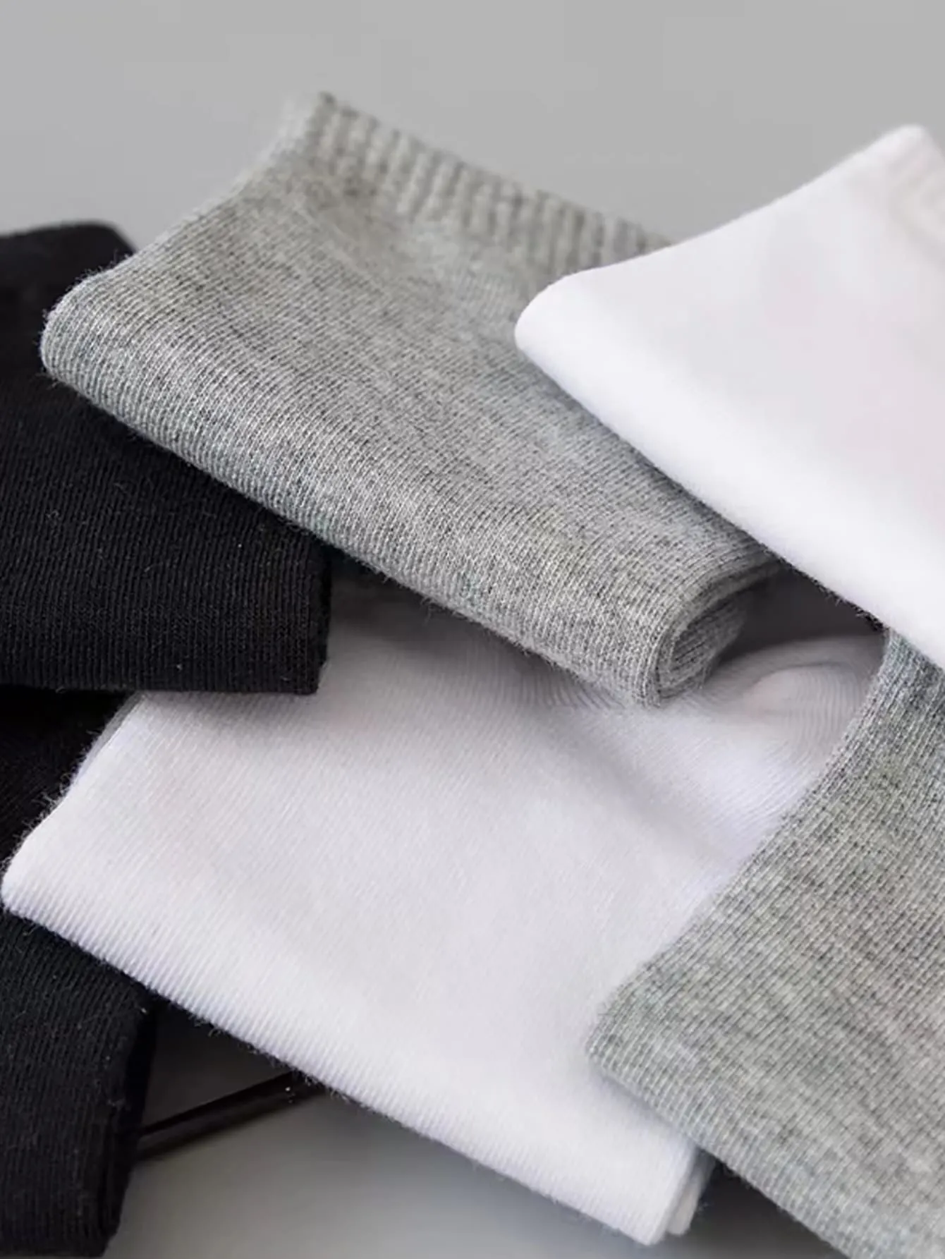 6pairs Solid Ankle Socks - Multicolor