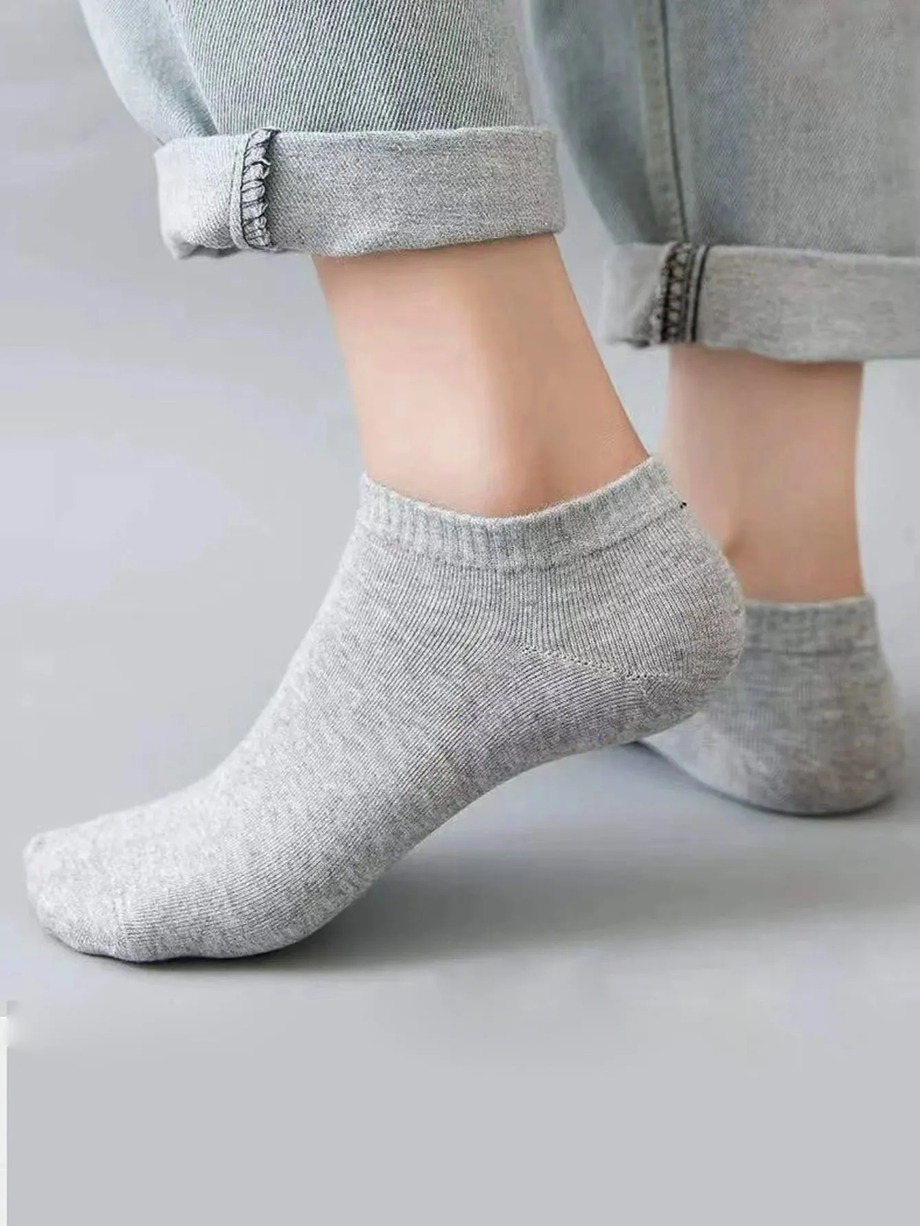 6pairs Solid Ankle Socks - Multicolor