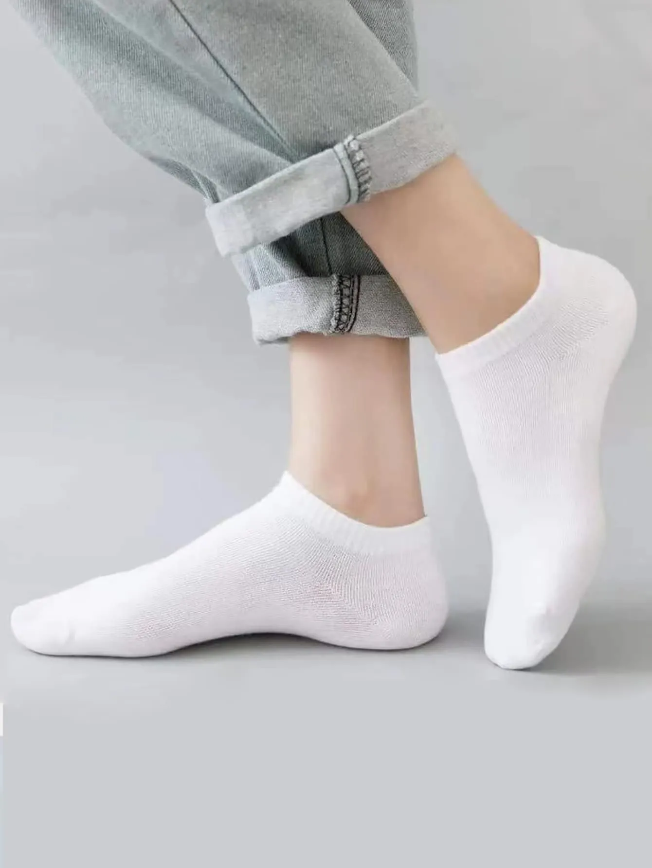 6pairs Solid Ankle Socks - Multicolor
