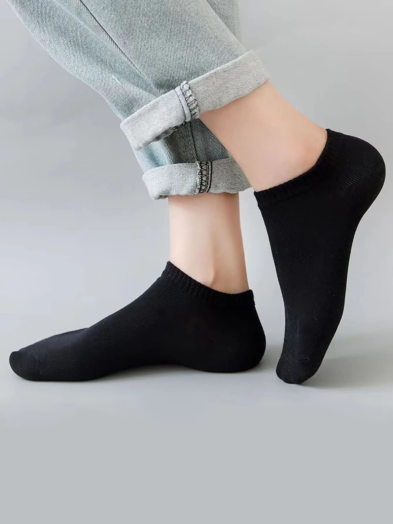 6pairs Solid Ankle Socks - Multicolor