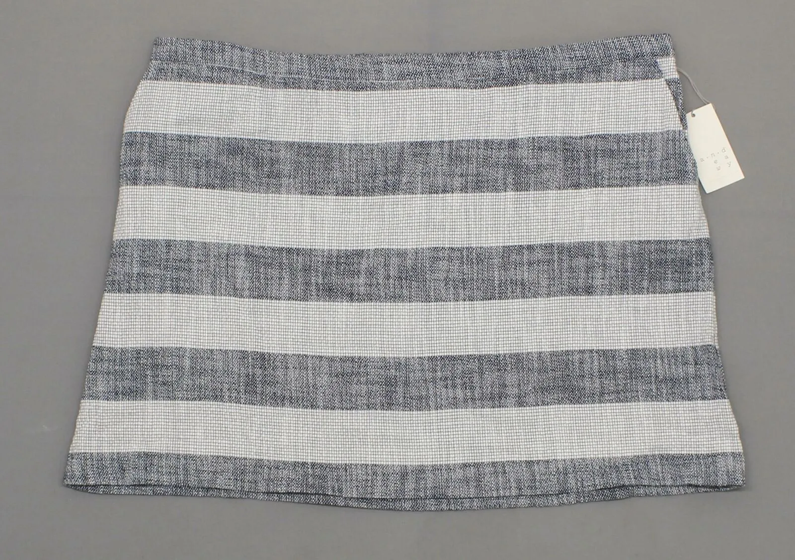 A New Day Women's Plus Size Striped A-Line Mini Skirt