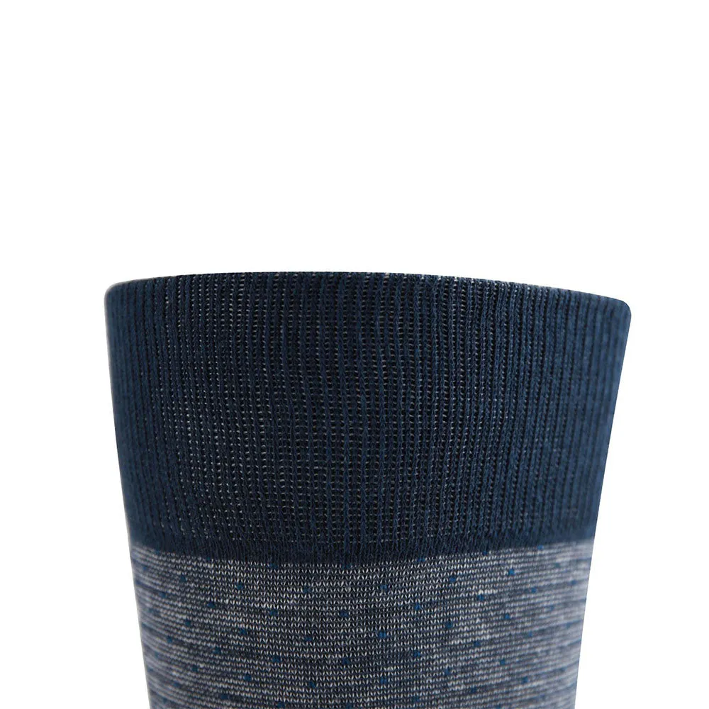AAS Cotton Dress Welt Dot Stripe Crew Socks