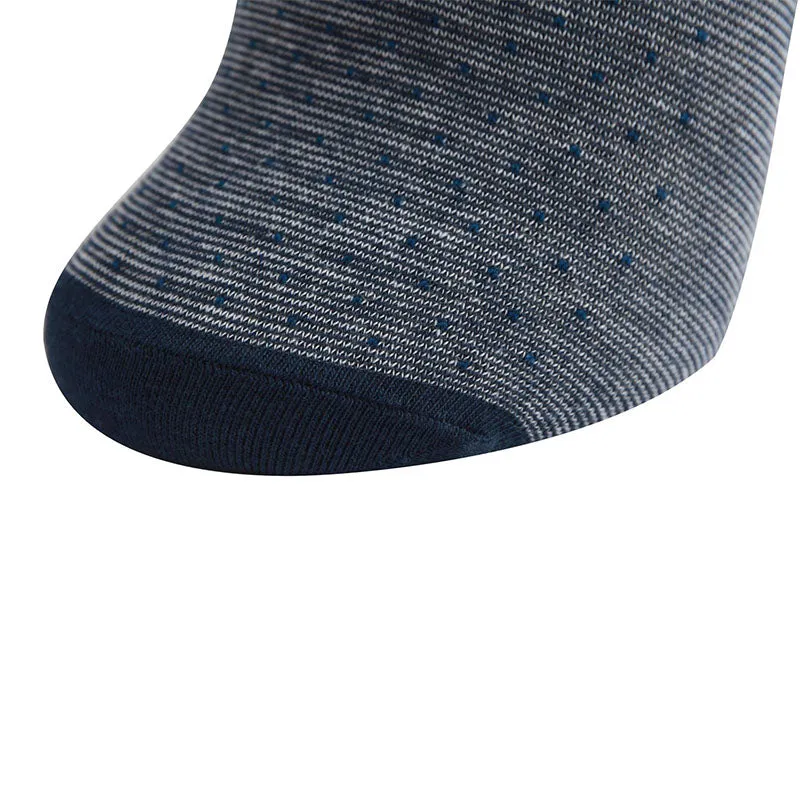 AAS Cotton Dress Welt Dot Stripe Crew Socks