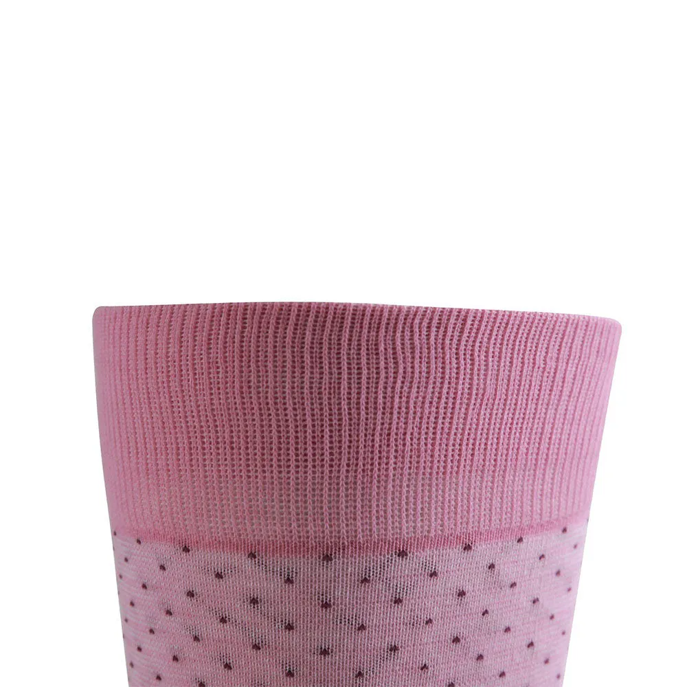 AAS Cotton Dress Welt Dot Stripe Crew Socks