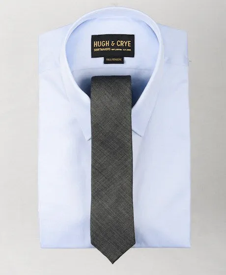 Agency Charcoal Sharkskin Tie