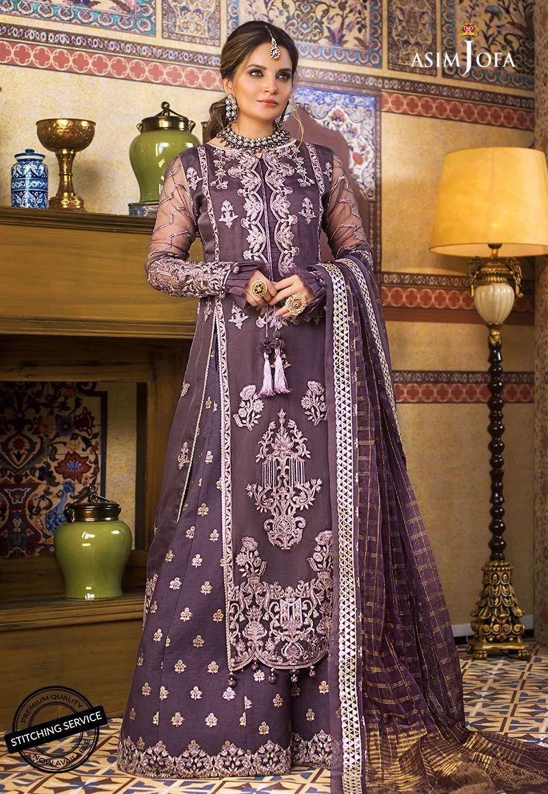Asim Jofa Chiffon Suit for Wedding Party #Y6036