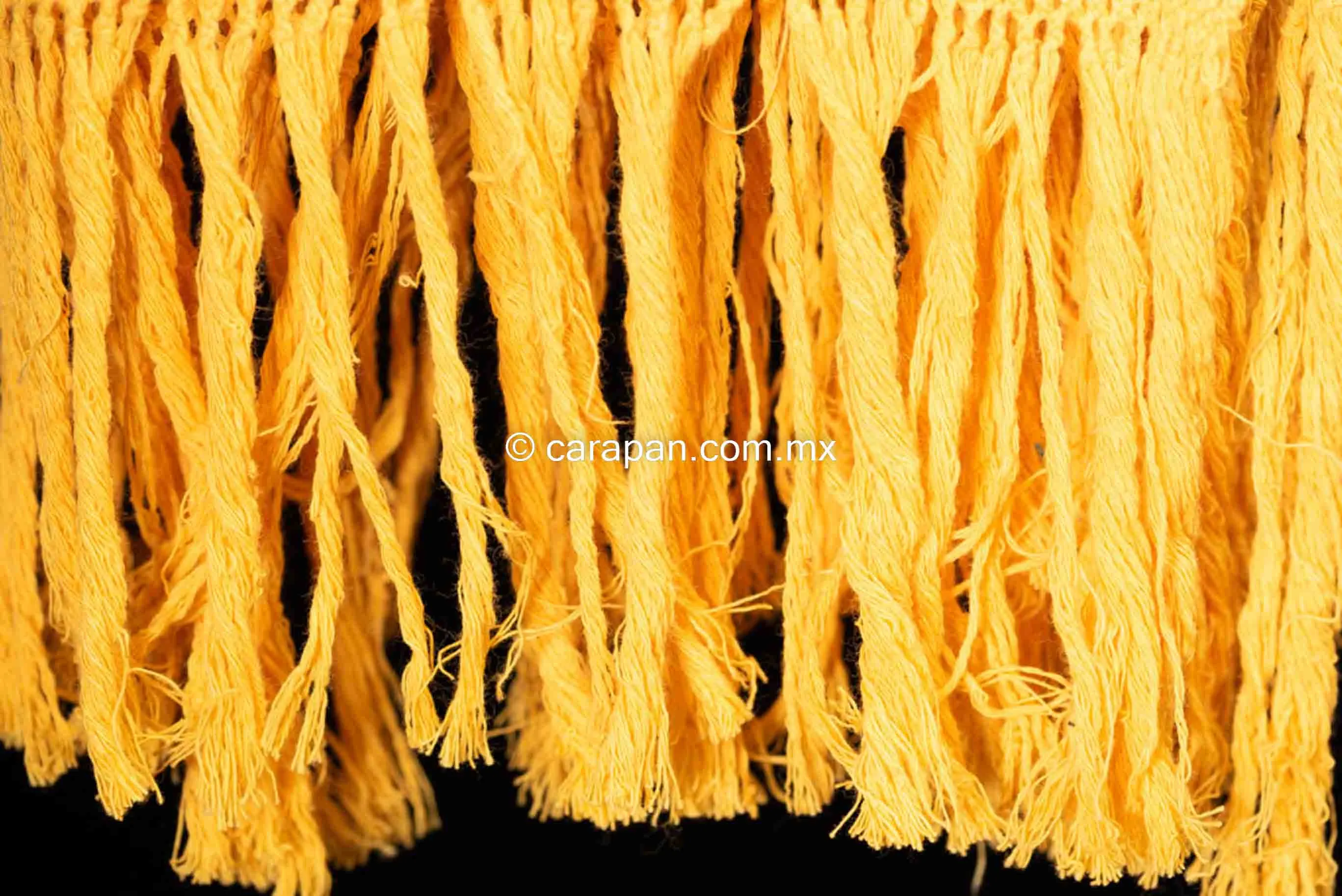 Awarded Mexican Rebozo Yellow Shawl w Stripes Back Strap Loomed Indigenous Textile