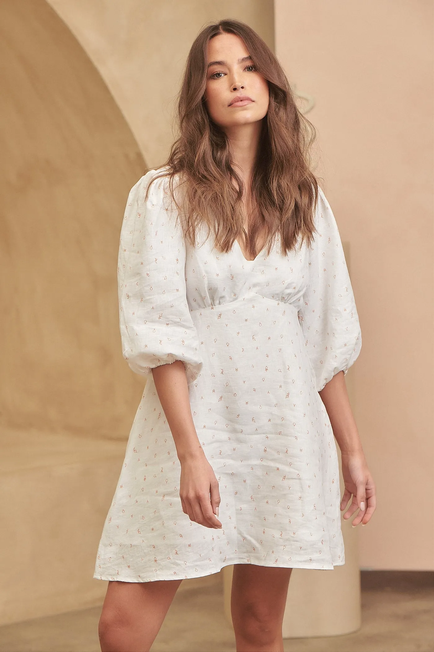 Azure Mini Dress - Mystic Moon