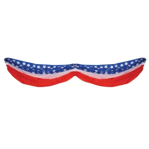 Beistle Stars & Stripes Fabric Bunting (5 3/4 feet) - Party Supply Decoration for Patriotic