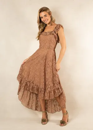 Bette Bridesmaid Dress in Brown Sugar