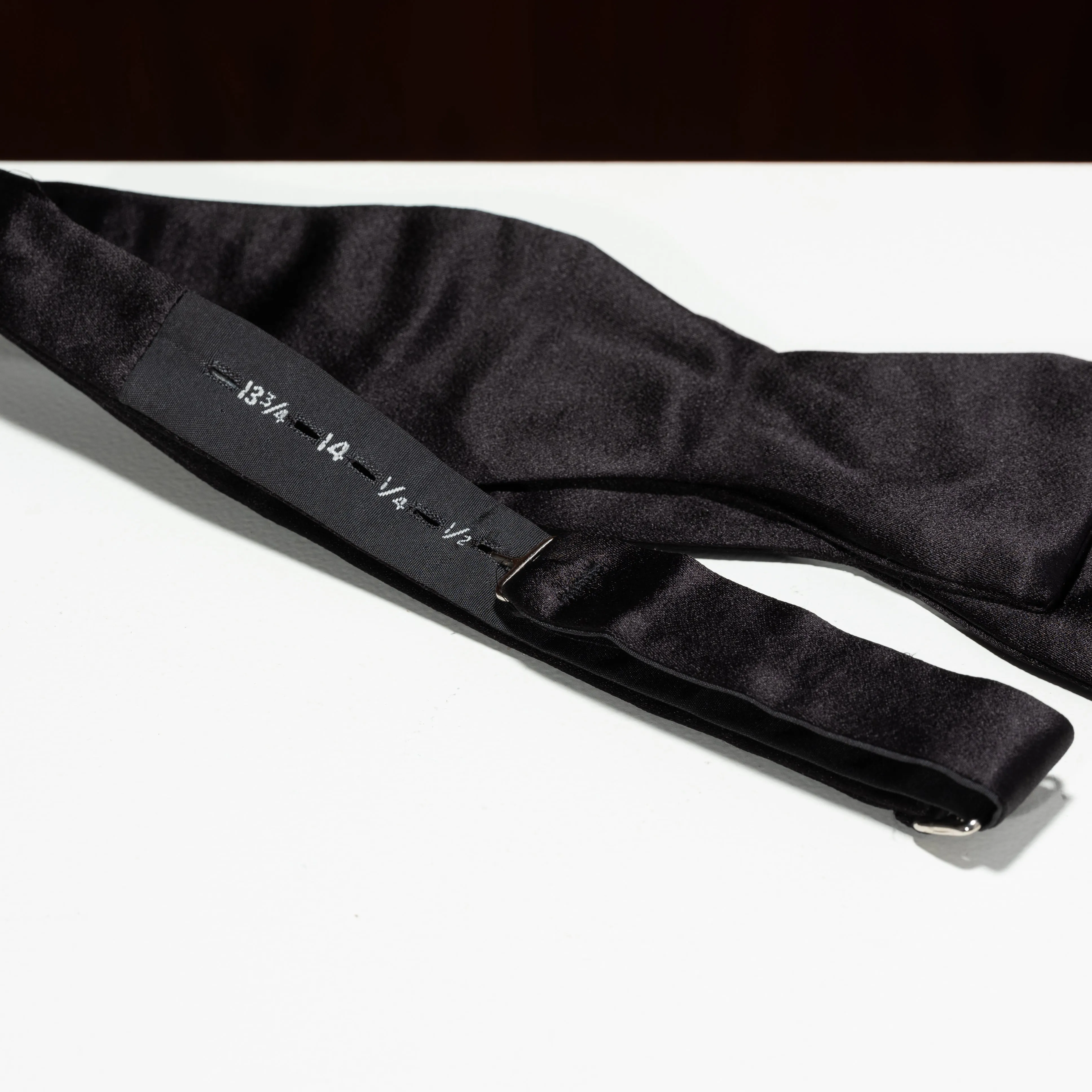 Black Satin Bow Tie