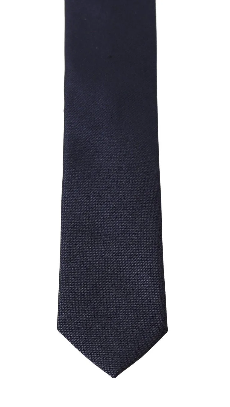 Blue Silk Solid Slim Classic Tie