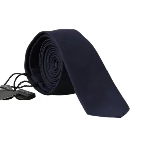 Blue Silk Solid Slim Classic Tie