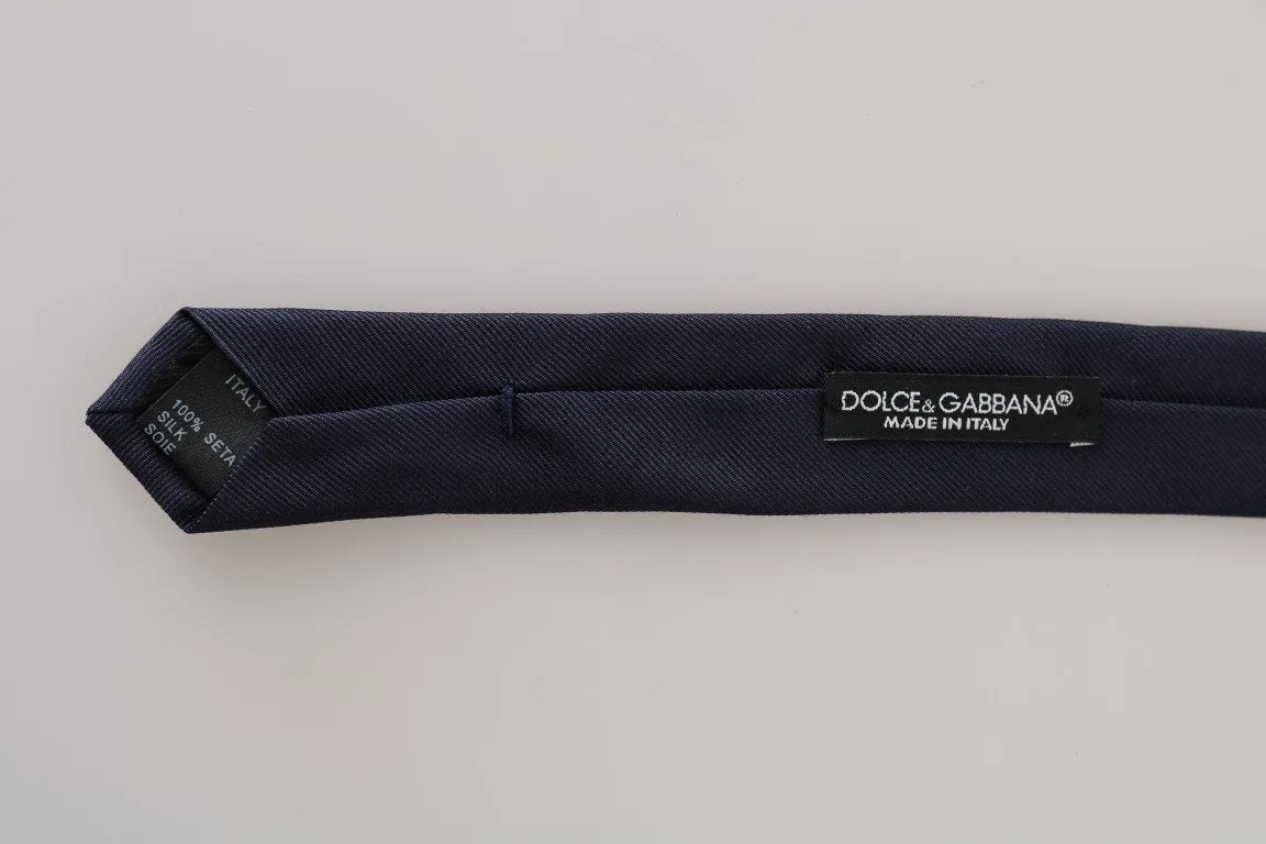 Blue Silk Solid Slim Classic Tie