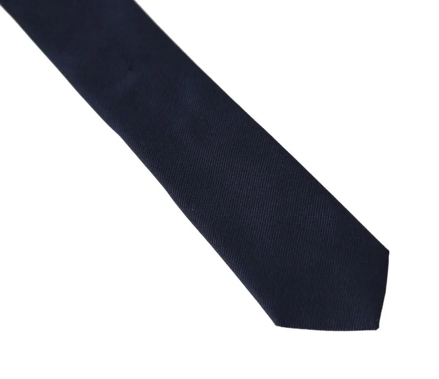 Blue Silk Solid Slim Classic Tie