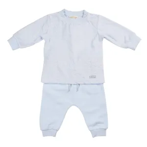Blue Velour 2 Piece Jogset
