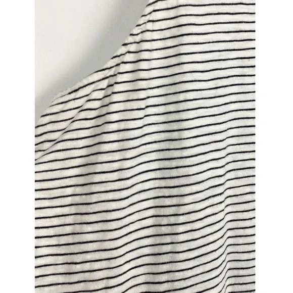 Boden Striped Sleeveless Pom Pom Neck Mini Dress, Black White - Size 18L