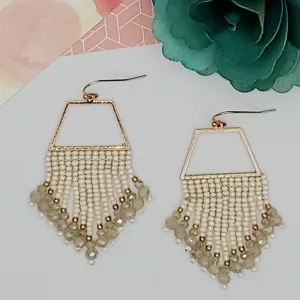 Boho Fringe Seed Bead Earring