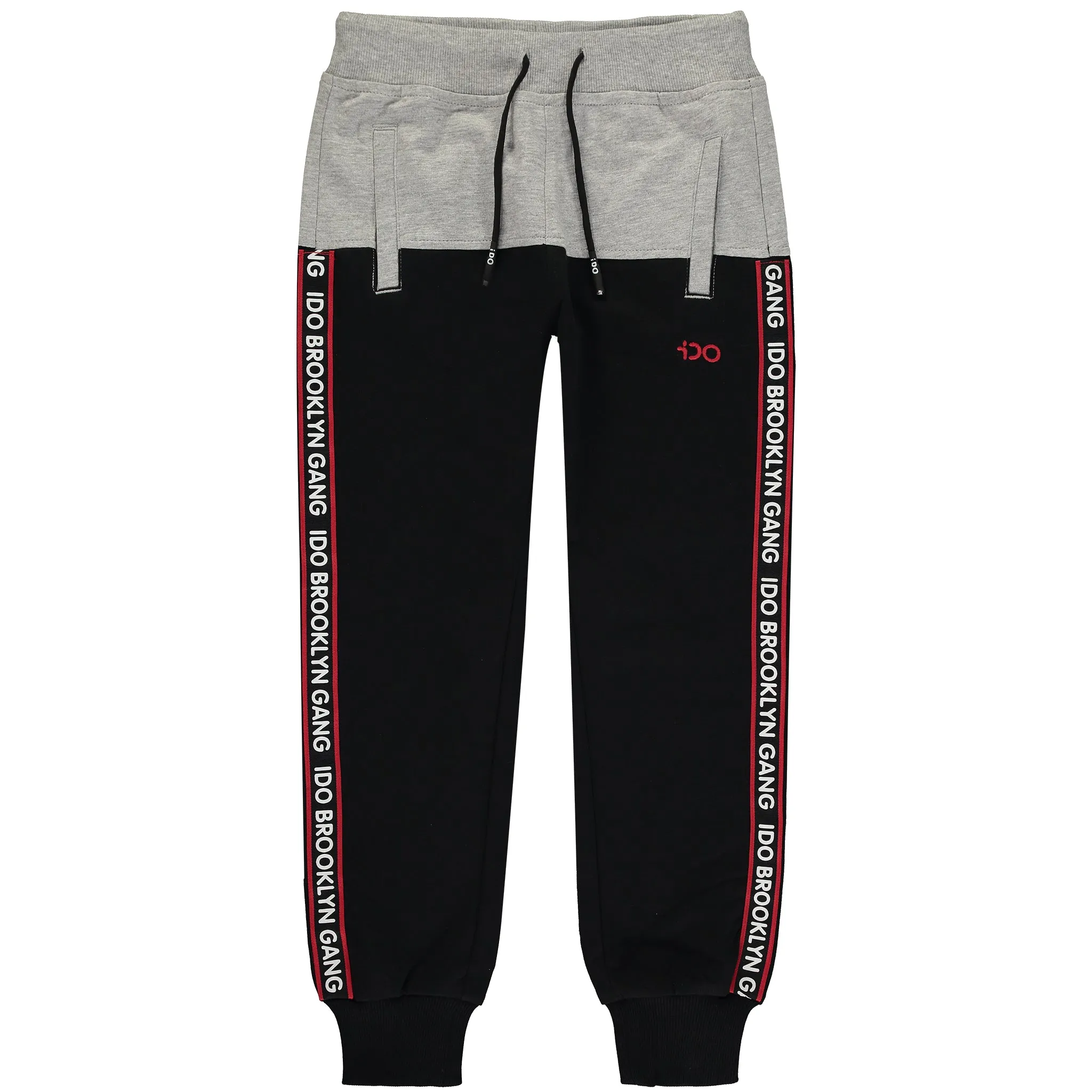 Boys Navy Blue Cotton Joggers