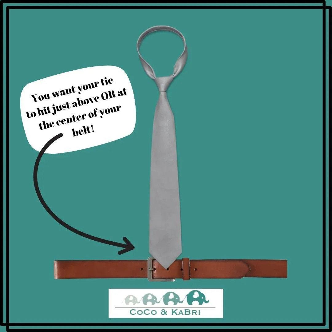 Boys Zipper Tie - Aqua 17"