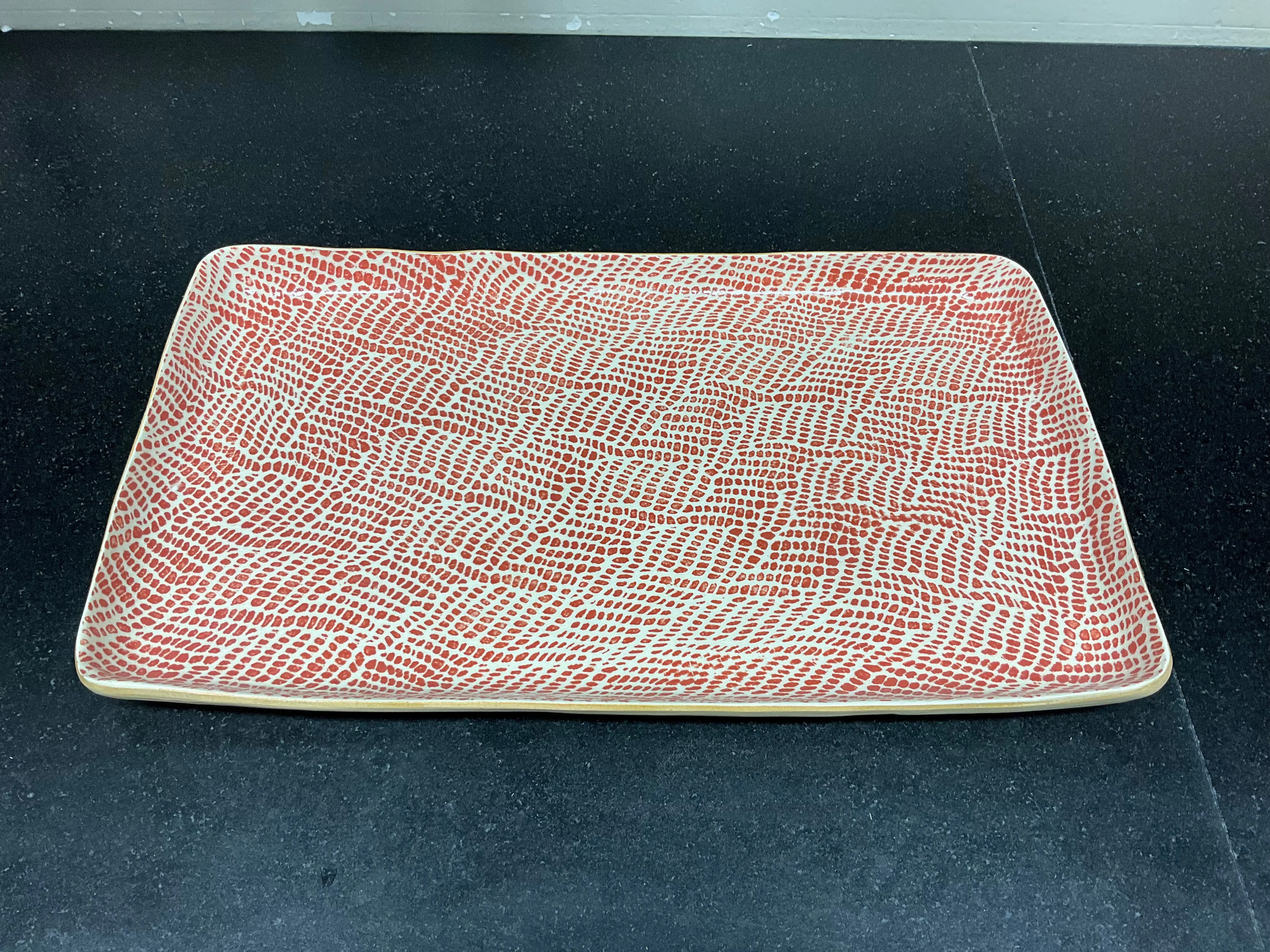 Braid Poppy Large Stacking Rectangular Tray