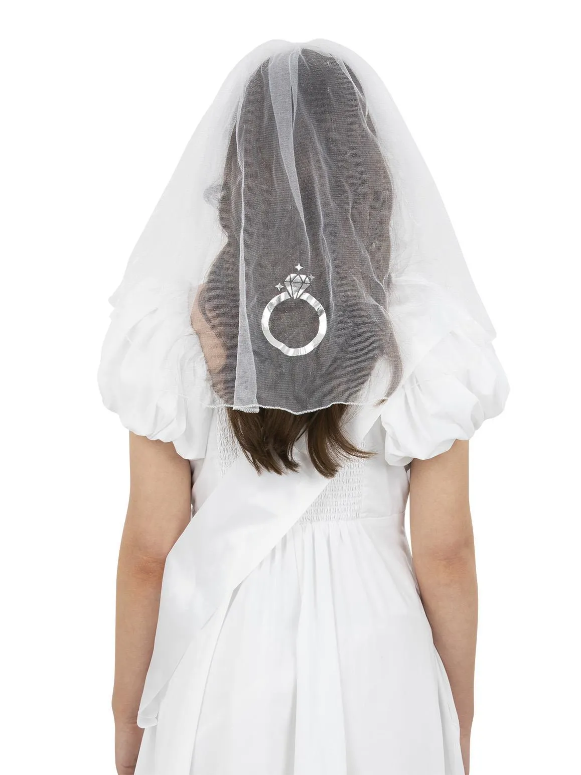 Bridal Sash & Veil Hen's Party Costume Accessory Kit