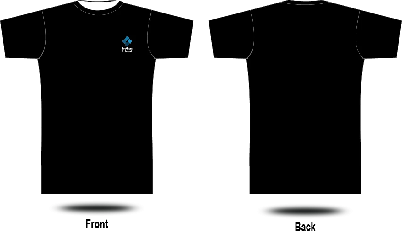 BROTHERS IN NEED - Cotton Tee (Black)